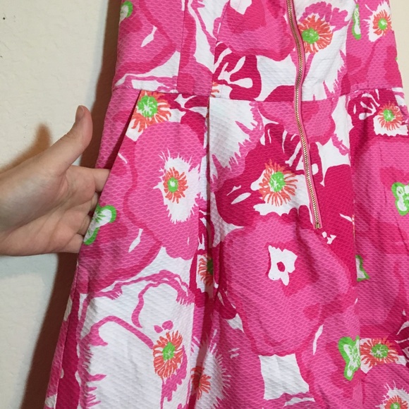 Pink Lily Pulitzer Dress 12 - Picture 4 of 7